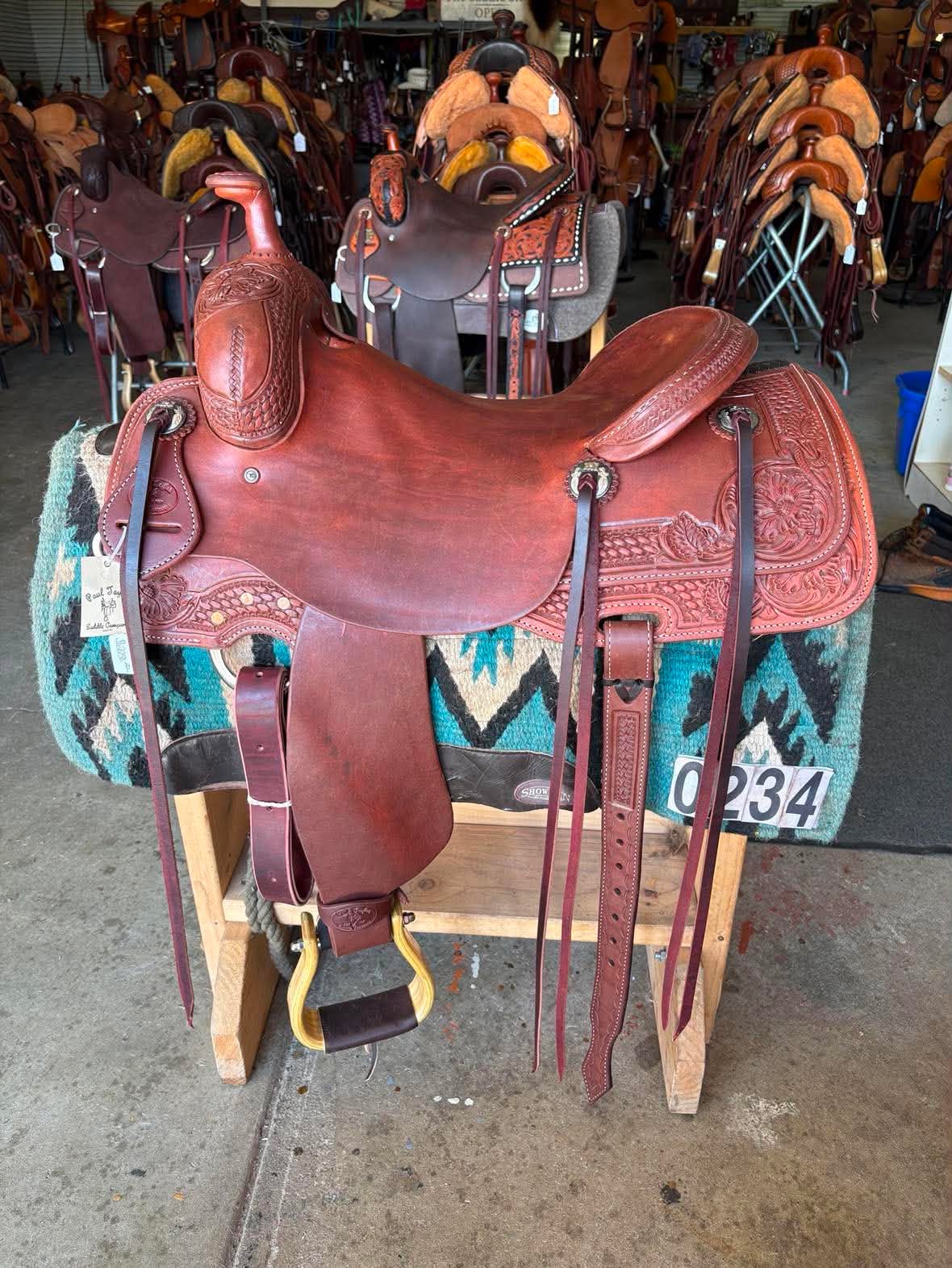 16" Paul Taylor Cowhorse Saddle